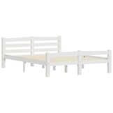 vidaXL Bedframe massief grenenhout wit 120x200 cm