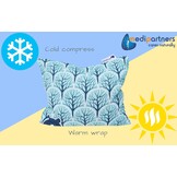 Medi Partners Kerspit Kussen 500g - Warmte & Koude Therapie - Natuurlijk Katoen - Boskleur