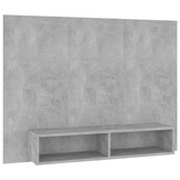 TV-meubel 120x23.5x90cm Bewerkt Hout Betongrijs (69% Korting)