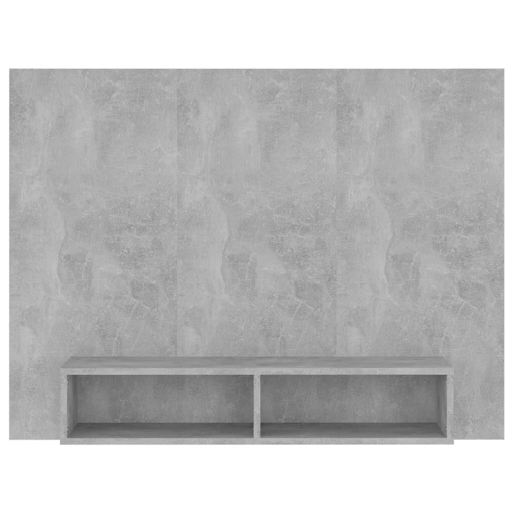 TV-meubel 120x23.5x90cm Bewerkt Hout Betongrijs (69% Korting)