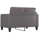 vidaXL Tweezitsbank 120 cm kunstleer grijs