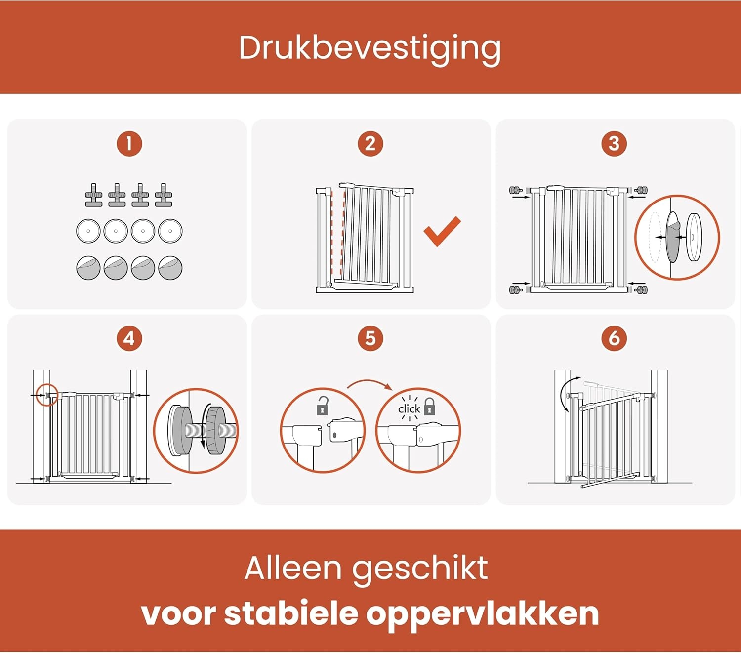 hauck Clear Step 2 + 21 cm Verlenging, Wit - Kinderveiligheidshekje & Hondenhekje, 96-101 cm Verstelbaar, 77 cm Hoog, Lage Drempel, Eénhandige Opening, Zonder Boren