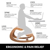 Ergonomische Kniekruk met Korting | 34% Korting | Hout & Wit