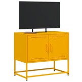 VidaXL TV-meubel Staal Mosterdgeel - 58% Korting!