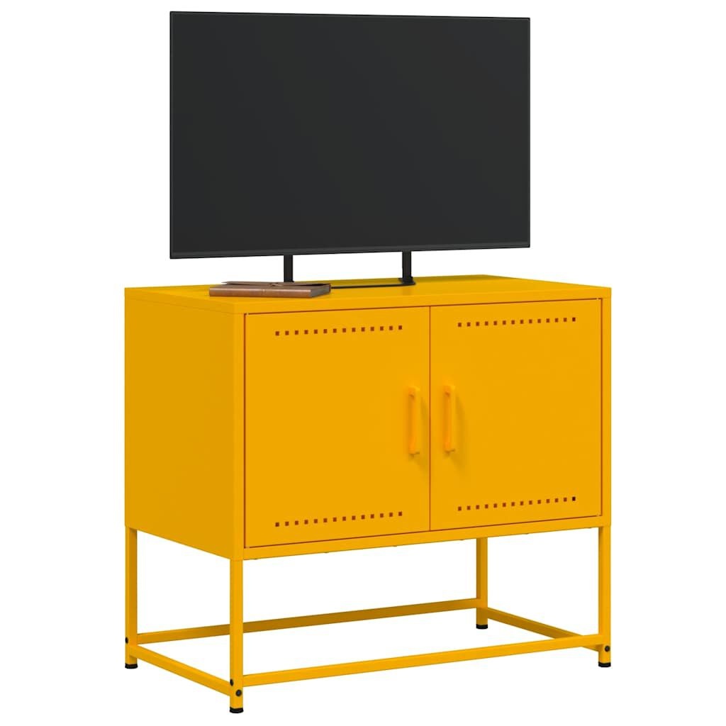 VidaXL TV-meubel Staal Mosterdgeel - 58% Korting!
