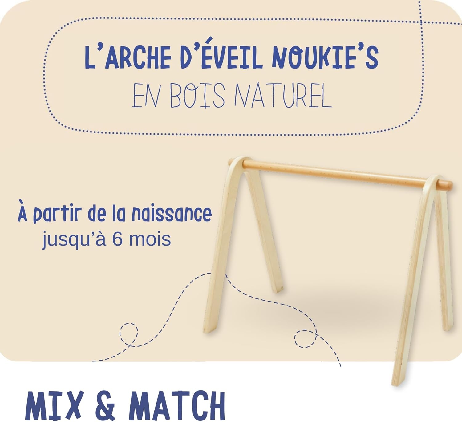 Natuurlijke Houten Speelboog Baby 0-6 mnd | 28% Korting
