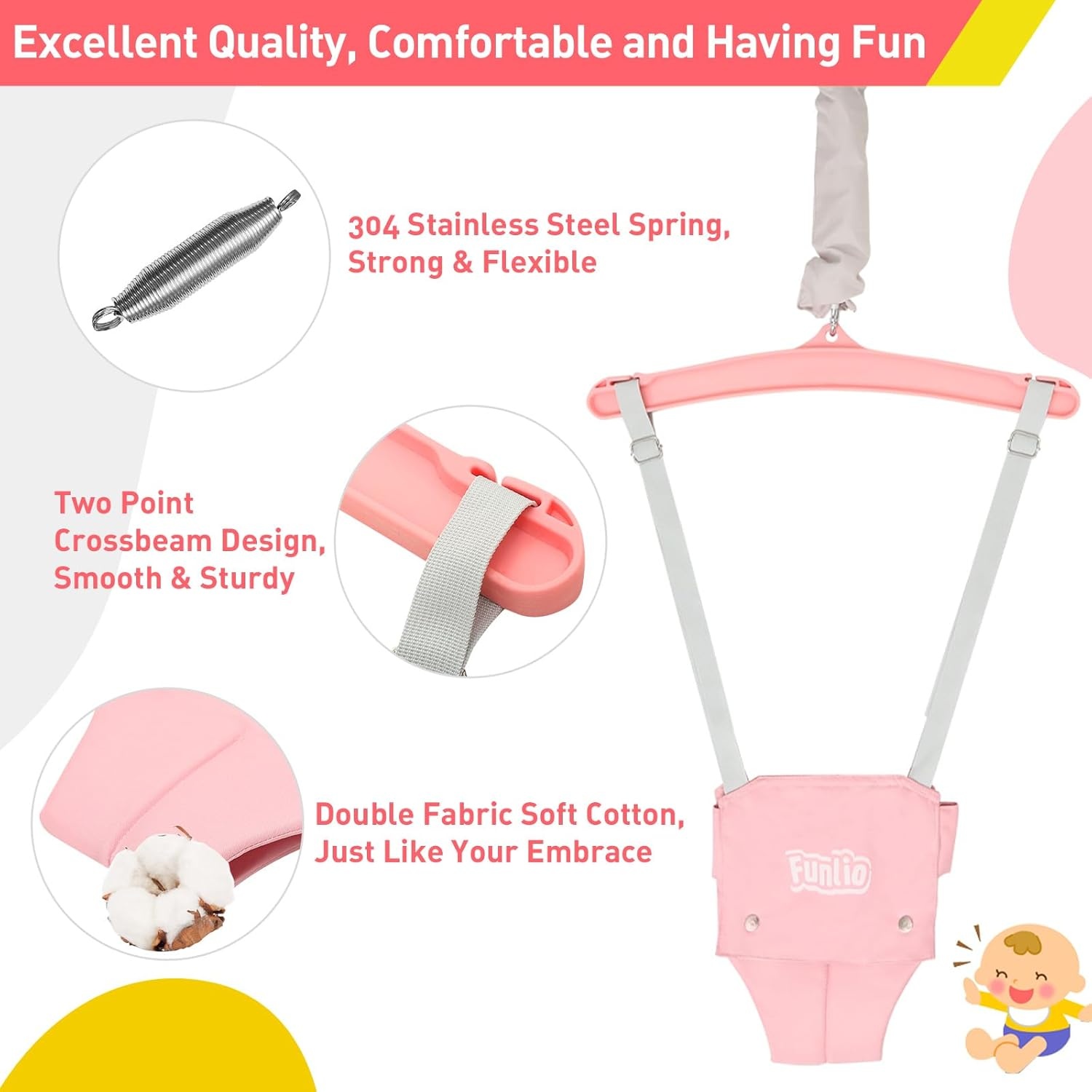 Baby Jumper Set Roze 3-in-1 (6-24m) | 58% Korting