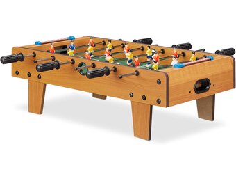Tafelvoetbalspel Houtlook Groen-Bruin | 51% Korting | Compact | Stevig