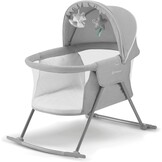 Baby wieg/reiswieg 3-in-1 met schommel - Grijs (29% korting)