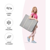 Baby wieg/reiswieg 3-in-1 met schommel - Grijs (29% korting)
