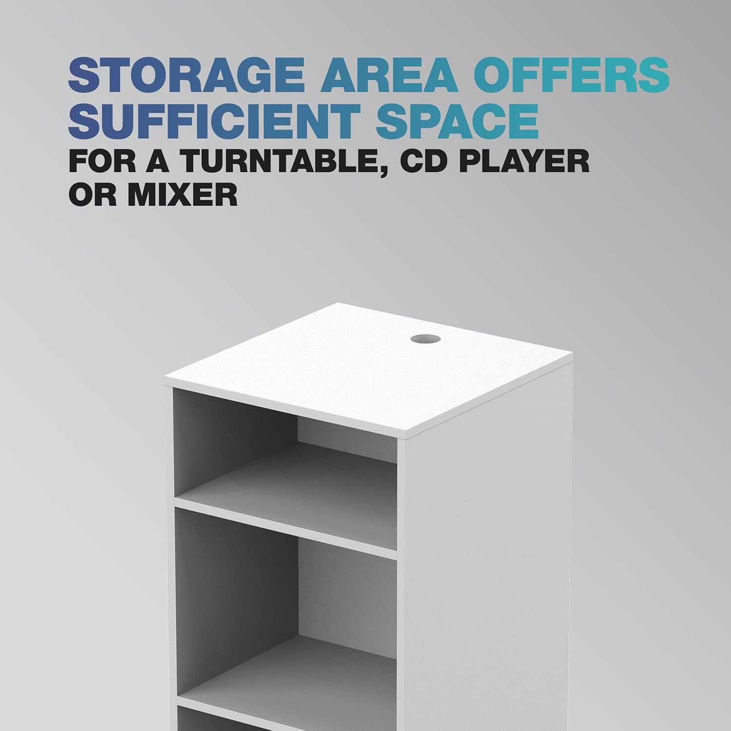 Mix Rack Wit - Opslag Vinyl & Audio Apparatuur (59% Korting)