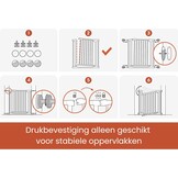 Veiligheidshekje Hondenhek 96-101cm | Zonder Boren | 28% Korting