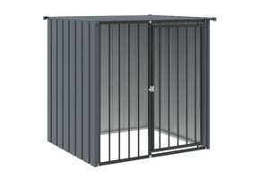 VidaXL Hondenhok met dak (110x103x109 cm) - Zwart - 47% Korting!