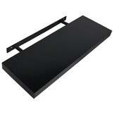 vidaXL Zwevende Wandschappen Zwart (60cm) - 34% Korting