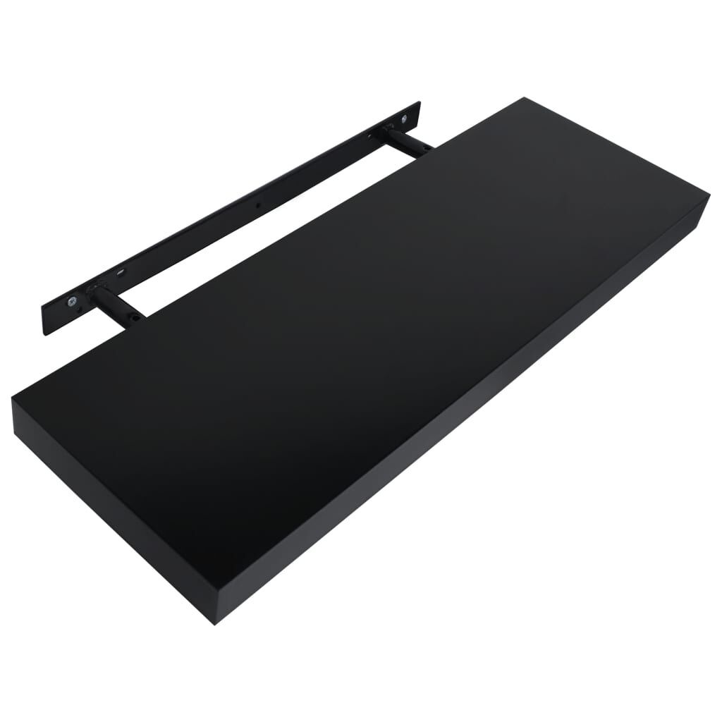 vidaXL Zwevende Wandschappen Zwart (60cm) - 34% Korting