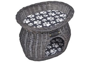 VidaXL Kattenbed/Huis/Krabpaal met Kussen Wilgen - 45% Korting