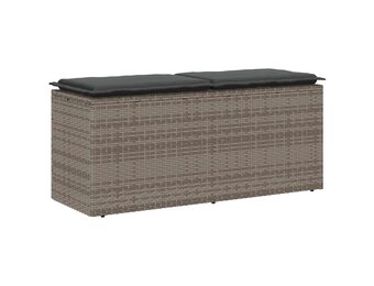 Retourtje: Grijze Tuinbank met Kussen (110x40x44cm) - 34% Korting!