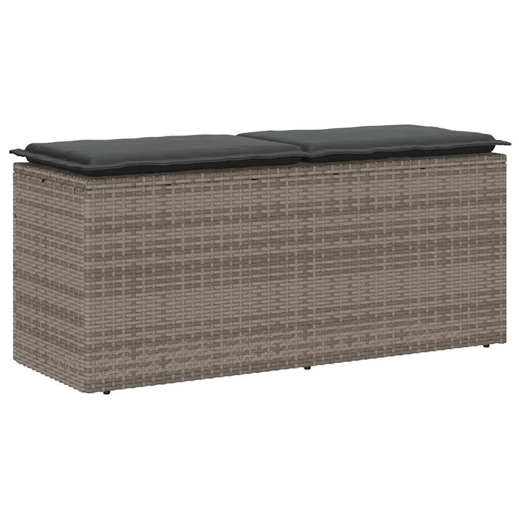 Retourtje: Grijze Tuinbank met Kussen (110x40x44cm) - 34% Korting!