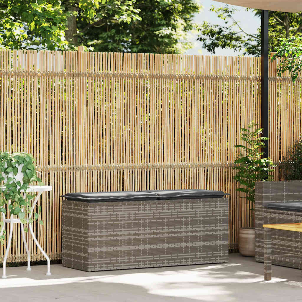 Retourtje: Grijze Tuinbank met Kussen (110x40x44cm) - 34% Korting!