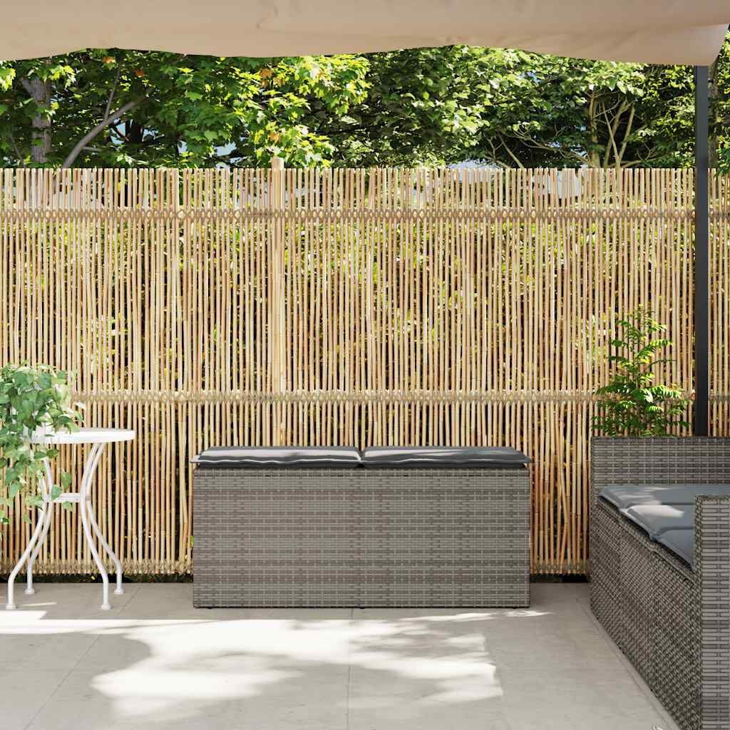 Retourtje: Grijze Tuinbank met Kussen (110x40x44cm) - 34% Korting!