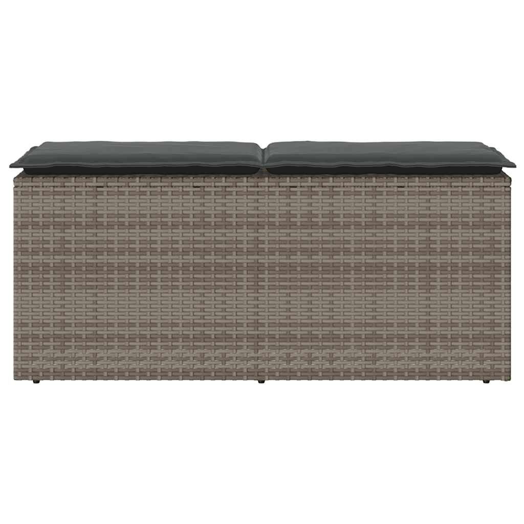 Retourtje: Grijze Tuinbank met Kussen (110x40x44cm) - 34% Korting!