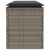 Retourtje: Grijze Tuinbank met Kussen (110x40x44cm) - 34% Korting!