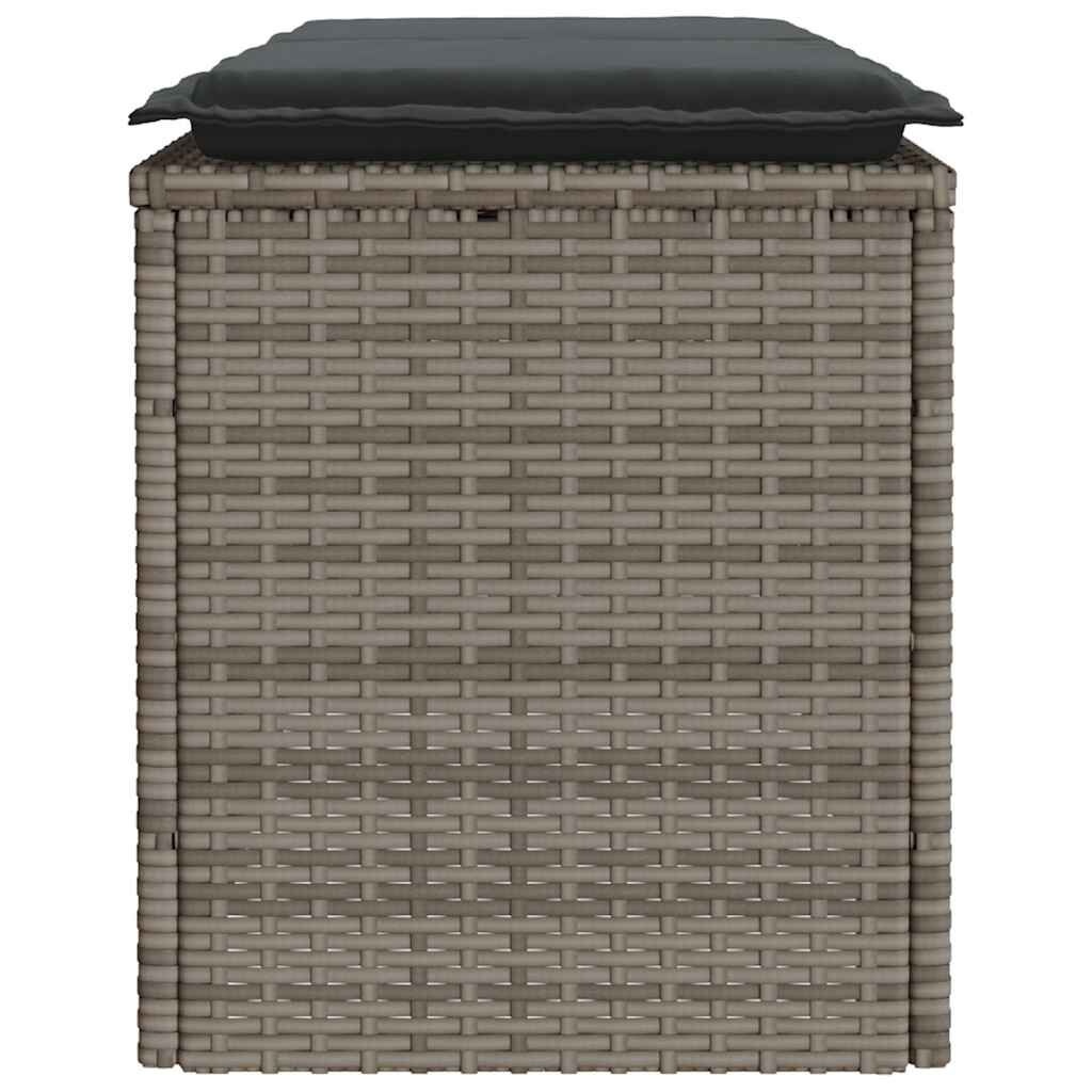 Retourtje: Grijze Tuinbank met Kussen (110x40x44cm) - 34% Korting!