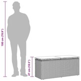 Retourtje: Grijze Tuinbank met Kussen (110x40x44cm) - 34% Korting!