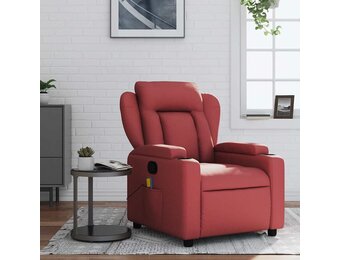 vidaXL Massagestoel Wijnrood Kunstleer - 35% Korting!