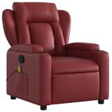 vidaXL Massagestoel Wijnrood Kunstleer - 35% Korting!