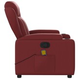 vidaXL Massagestoel Wijnrood Kunstleer - 35% Korting!