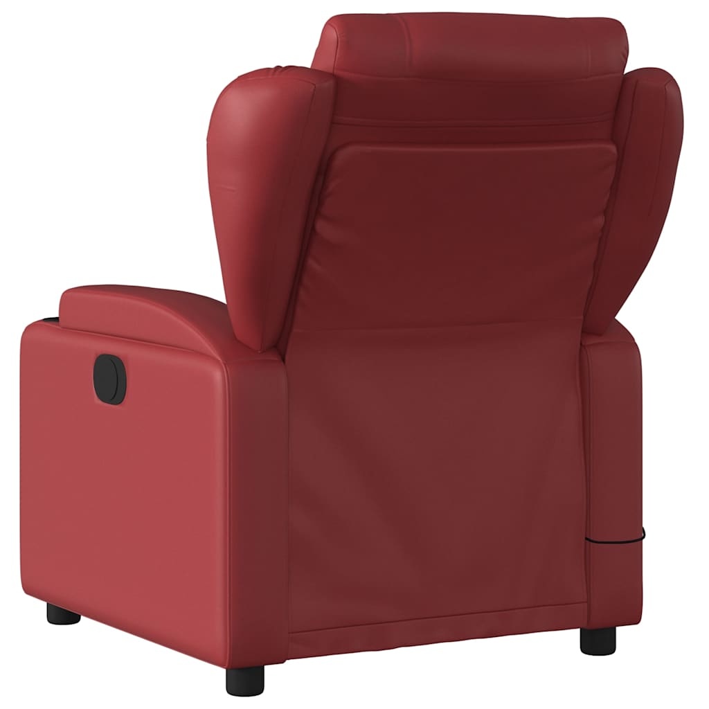 vidaXL Massagestoel Wijnrood Kunstleer - 35% Korting!