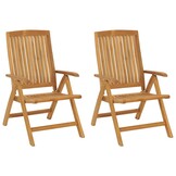 vidaXL Tuinstoelen 2 st. Teakhout - 35% Korting!