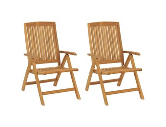 vidaXL Tuinstoelen 2 st. Teakhout - 35% Korting!