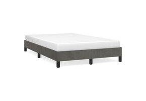 Donkergrijs fluwelen bedframe 120x200 cm met 52% korting