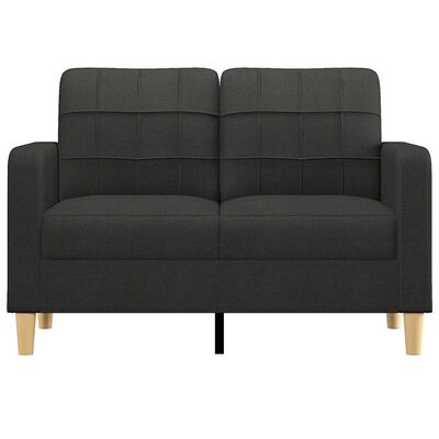 vidaXL Tweezitsbank 120 cm Zwart: 54% Korting!