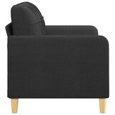 vidaXL Tweezitsbank 120 cm Zwart: 54% Korting!
