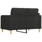 vidaXL Tweezitsbank 120 cm Zwart: 54% Korting!