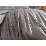 vidaXL Tweezitsbank 140 cm fluweel lichtgrijs