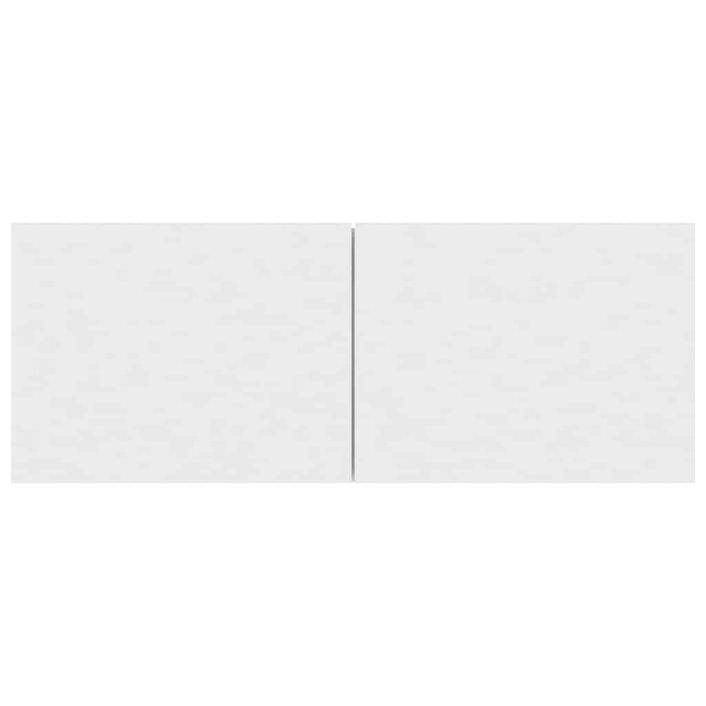 vidaXL TV-meubel Wit Bewerkt Hout - 80x30x30 cm - 45% Korting