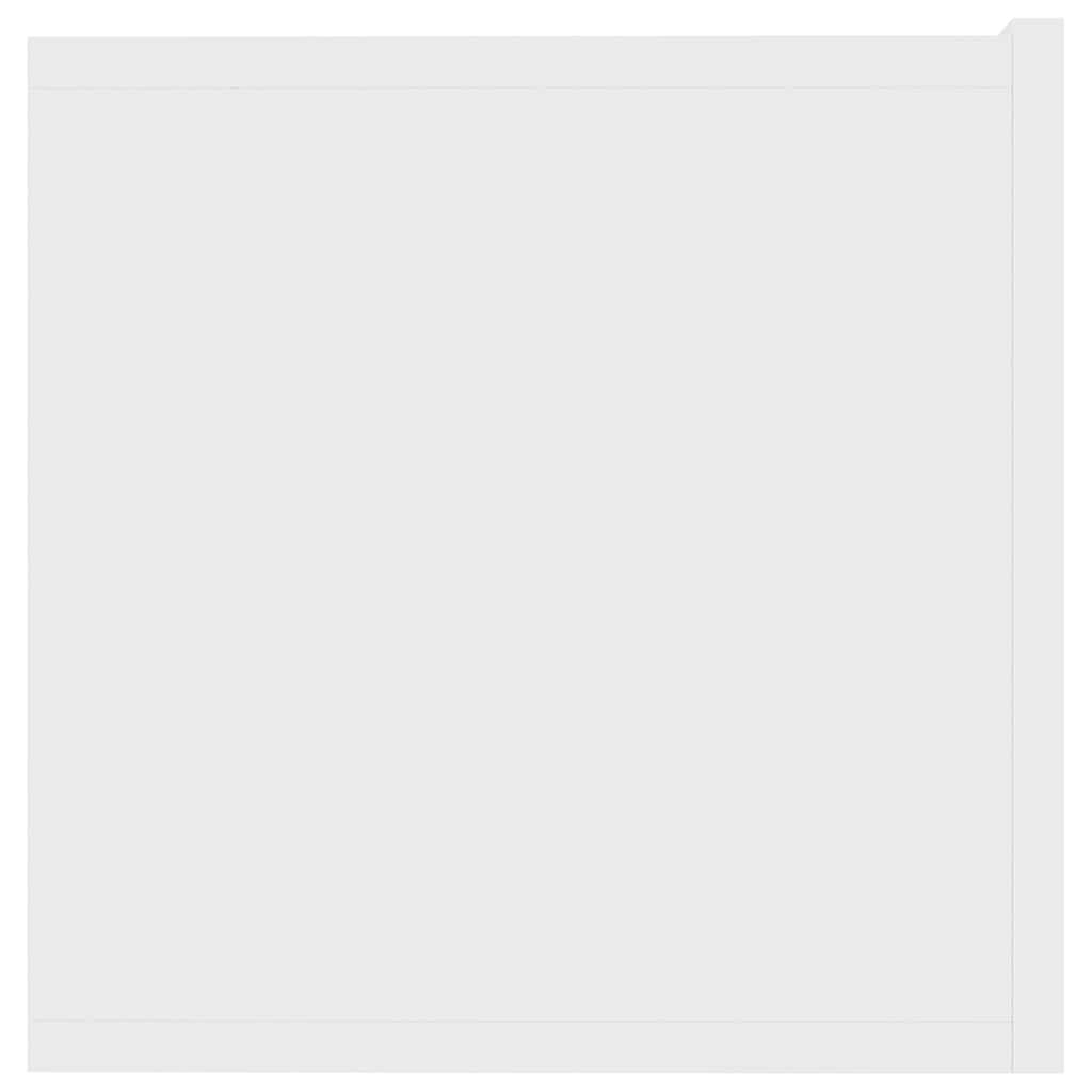 vidaXL TV-meubel Wit Bewerkt Hout - 80x30x30 cm - 45% Korting