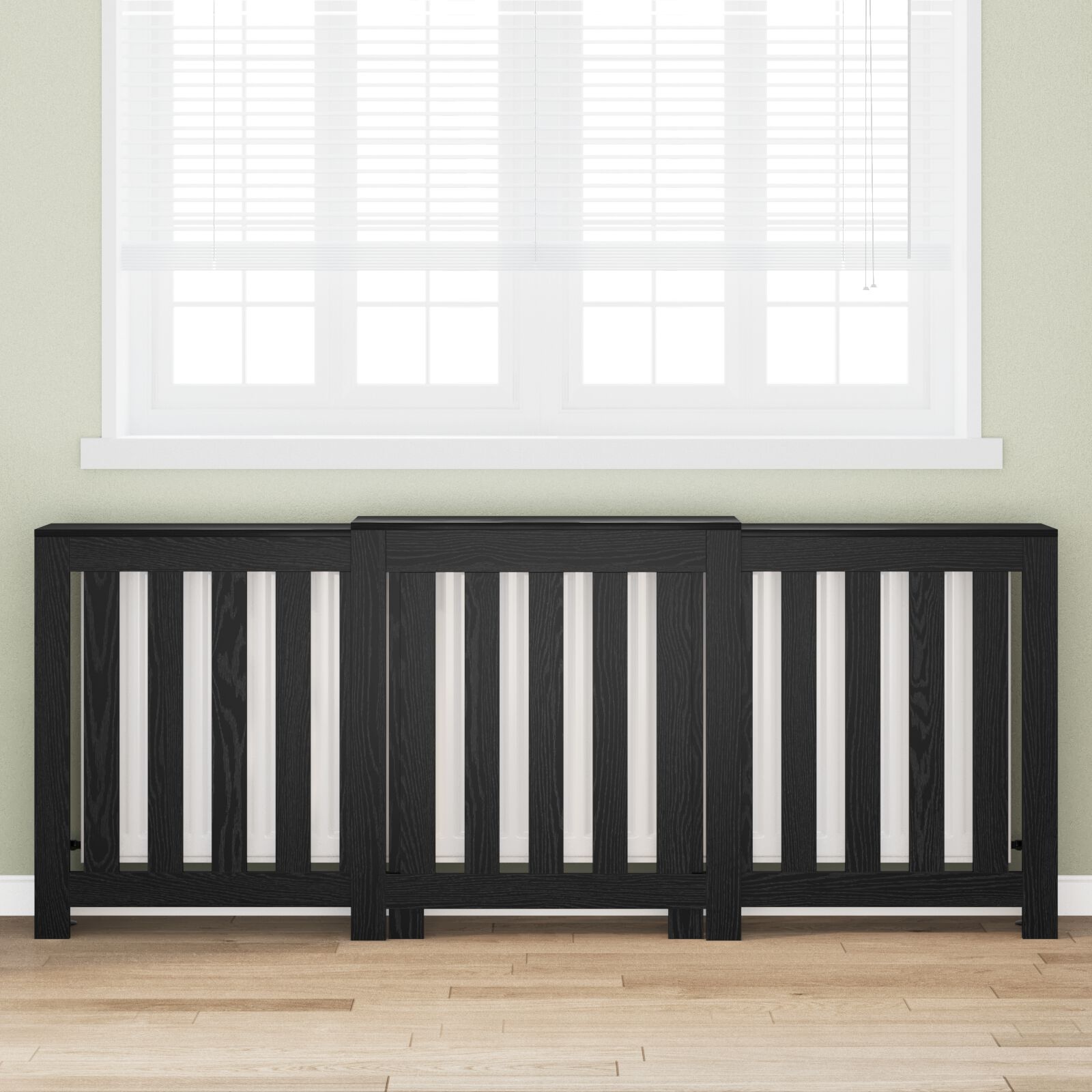 VidaXL Radiatorafdekking Zwart Eiken - 34% Korting!