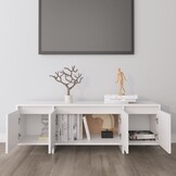 VidaXL TV-meubel Wit (120x30x40,5 cm) - 54% Korting!