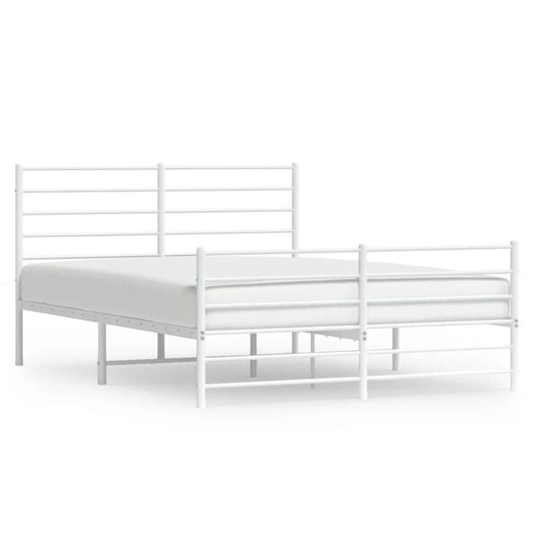 vidaXL Wit Metalen Bedframe 160x200 cm - 34% Korting!