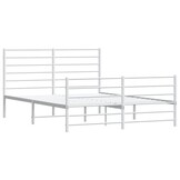 vidaXL Wit Metalen Bedframe 160x200 cm - 34% Korting!