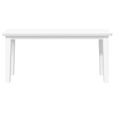 vidaXL Bank Massief Rubberhout Wit 90cm - 34% Korting!