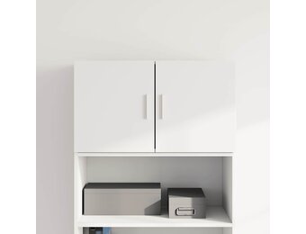 Wandkast Bewerkt Hout Wit 70x42,5x40 cm - 56% Korting!
