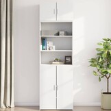 Wandkast Bewerkt Hout Wit 70x42,5x40 cm - 56% Korting!