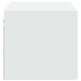 Wandkast Bewerkt Hout Wit 70x42,5x40 cm - 56% Korting!