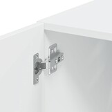 Wandkast Bewerkt Hout Wit 70x42,5x40 cm - 56% Korting!